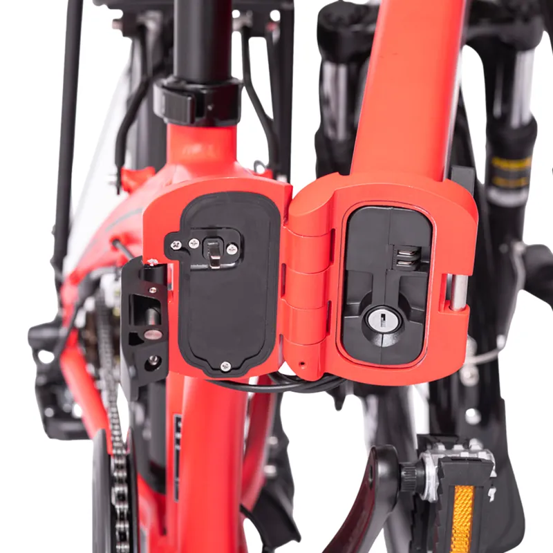 Ampere Mode Electric Folding Bike Red-2